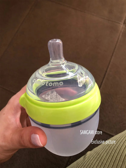 Paquete de 2 Biberones de Silicona sin BPA de 5oz y 8oz para Recién Nacidos y Bebés