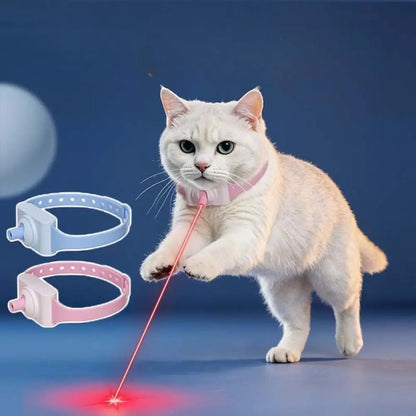 Automatic Cat Laser Toy Collar – Intelligent LED Light Necklace for Cats, Electric Pet Accessory with LED Light for Cat Supplies & Accessories