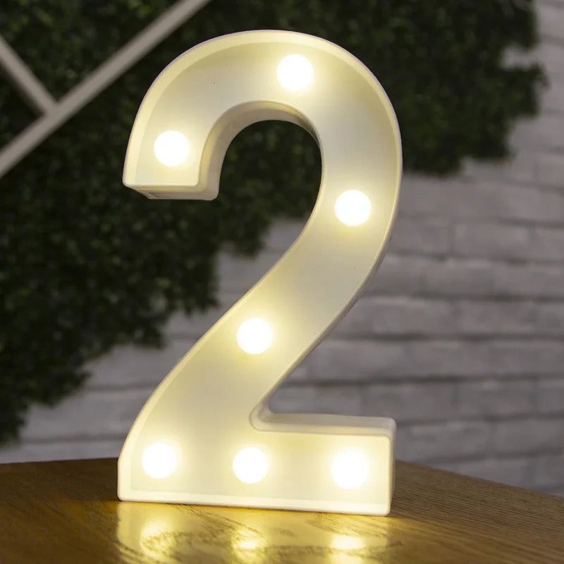 Alphabet & Number LED Night Lights – Personalized Letter Lamps for Birthday Parties, Weddings, Bedrooms, Wall Decor & Home Decorations