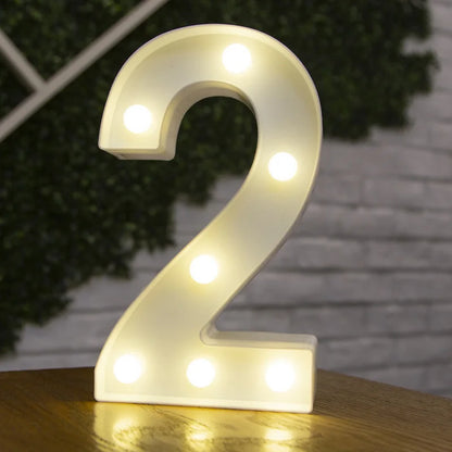 Alphabet & Number LED Night Lights – Personalized Letter Lamps for Birthday Parties, Weddings, Bedrooms, Wall Decor & Home Decorations
