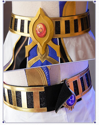 Genshin Impact Cyno Cosplay Costume – Men’s Combat Uniform Full Set with Hat for Halloween & Roleplay Anime Outfit
