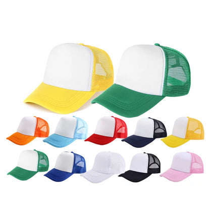 Gorra Trucker de Malla de 5 Paneles con Logotipo Personalizado – Gorra de Béisbol Ajustable para Hombres y Mujeres, Equipos Deportivos y Uso al Aire Libre en Verano
