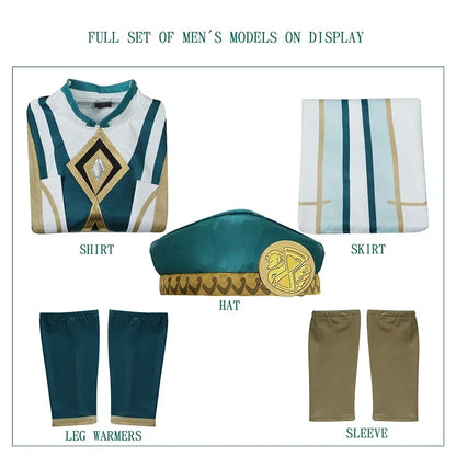 Genshin Impact Akademiya Cosplay Uniform – Sumeru Library Costume (Men & Women)