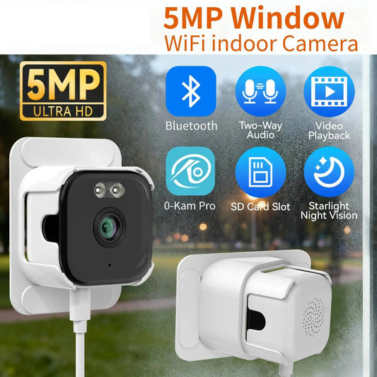 2K Indoor WiFi Security Camera – 5GHz Home Camera with Color Night Vision, Motion Detection, 24/7 Recording & Quick Installation