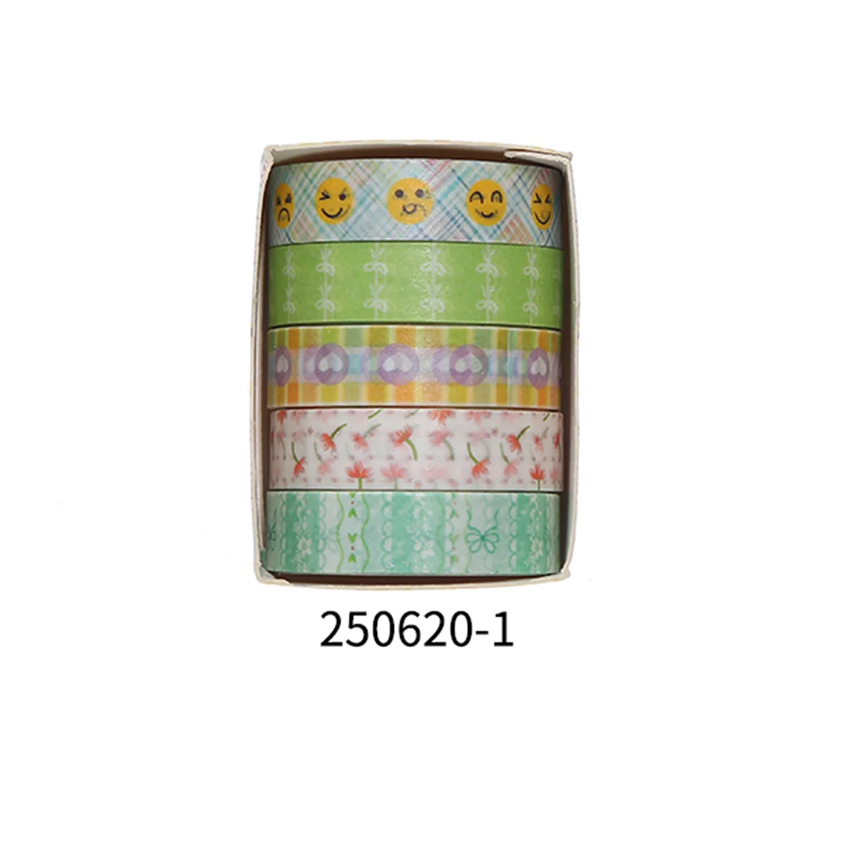 5 Rolls Romantic Flower Washi Tape Set – Cute Floral Decorative Tape for Journaling, Scrapbooking, Diary & Student DIY Crafts