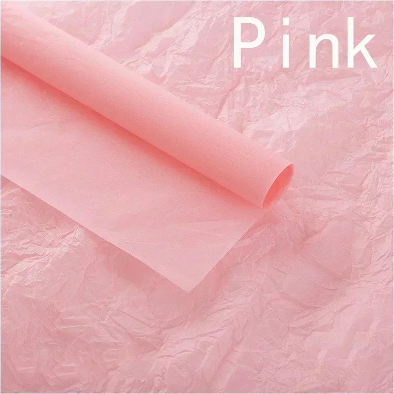 10 Uds. Papel de seda de 50 × 66 cm para envolver ramos de flores para floristas, regalos, bodas, cumpleaños y manualidades DIY