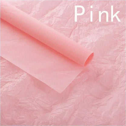 10 Uds. Papel de seda de 50 × 66 cm para envolver ramos de flores para floristas, regalos, bodas, cumpleaños y manualidades DIY
