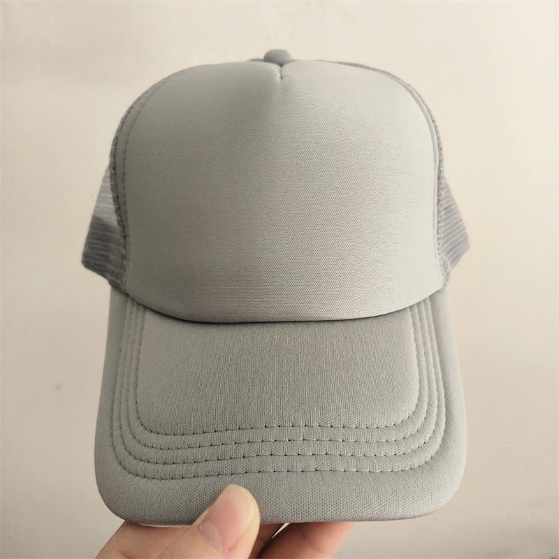 Gorra Trucker de Malla de 5 Paneles con Logotipo Personalizado – Gorra de Béisbol Ajustable para Hombres y Mujeres, Equipos Deportivos y Uso al Aire Libre en Verano
