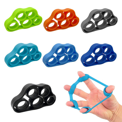 Fortalecedor de dedos de silicona – Ejercitador de manos y dedos para guitarristas, rehabilitación y fitness de manos