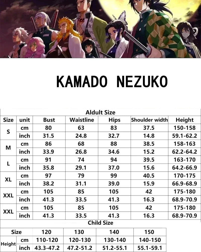 Kamado Tanjirou Cosplay Costume – Anime Halloween Outfit for Convention, Family Party & Kids Roleplay Wear
