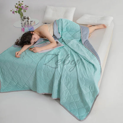 Manta Refrescante de Verano – Colcha Ligera y Transpirable para Cama con Comodidad de Aire Acondicionado