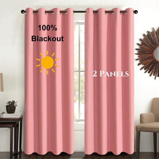 Cortinas opacas (2 unidades) - Paneles térmicos con aislamiento y bloqueo UV para ventanas de dormitorio y sala de estar