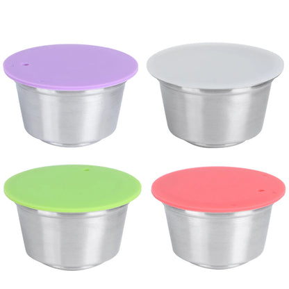 Capsule de Café Réutilisable en Acier Inoxydable – Dosette de Café Rechargeable Compatible avec les Machines à Café Dolce Gusto, Accessoire Écologique pour Machine à Café pour le Brassage à Domicile