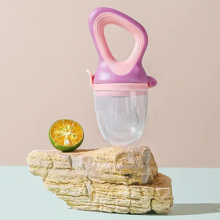 Silicone Baby Fruit Feeder Pacifier – Fresh Food & Teething Feeder with Protective Cover