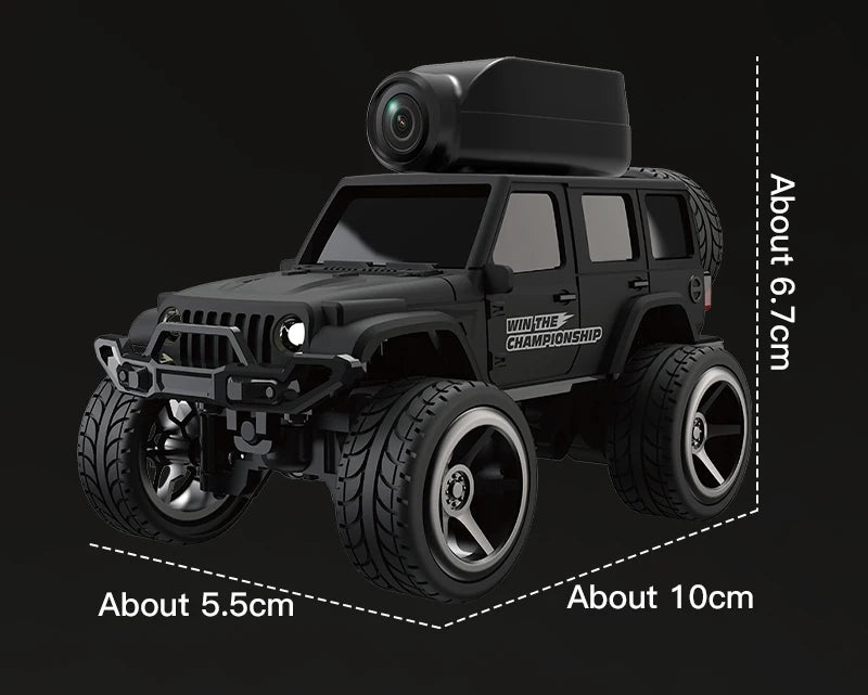 1:64 Mini RC Car with Camera – 2.4G Remote Control Racing Stunt Car with WiFi App Control for Kids
