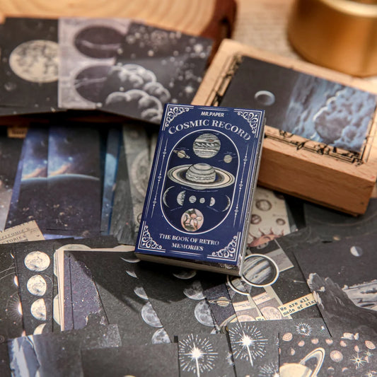 100 hojas de papel decorativo retro para álbumes de recortes – Bloc de papel de doble material arrancable con 50 diseños vintage únicos para diarios y manualidades