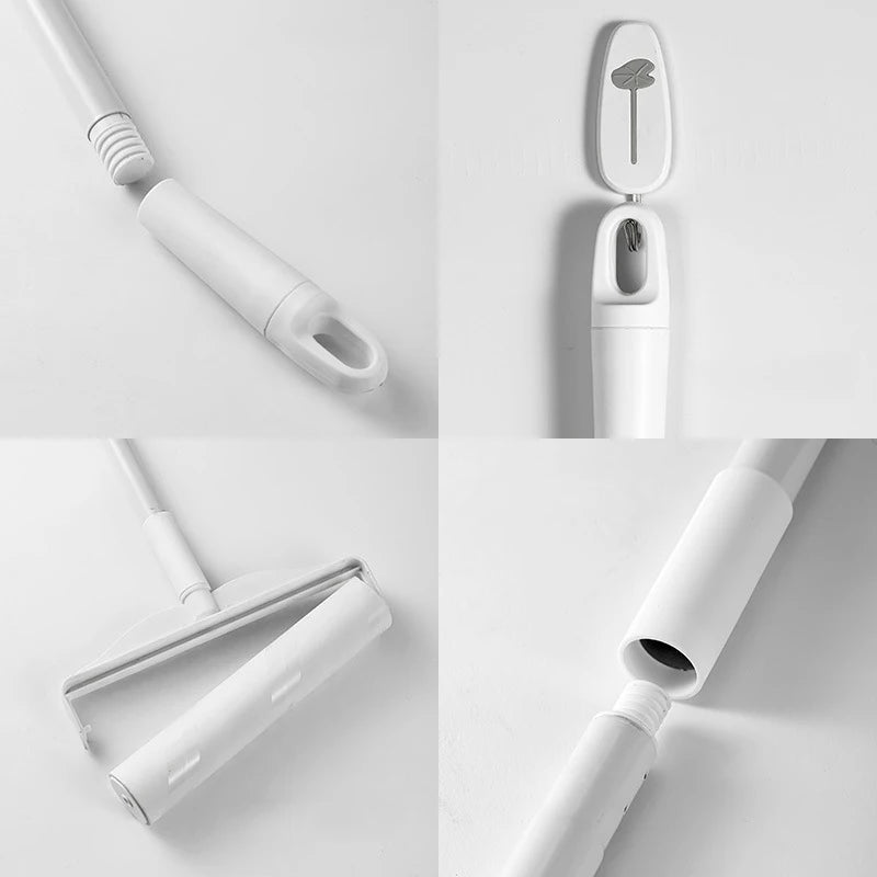 Long Handle Lint Roller – Retractable Pet Hair & Dust Remover for Clothes, Furniture, Bedding & Upholstery