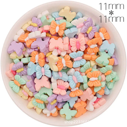 30/300pcs Mini Breloques en Résine Bonbon Fleur Amour – Mignons Accessoires de Bricolage pour Nail Art, Barrettes à Cheveux, Scrapbooking, Bijoux Faits Main et Projets Créatifs pour Enfants