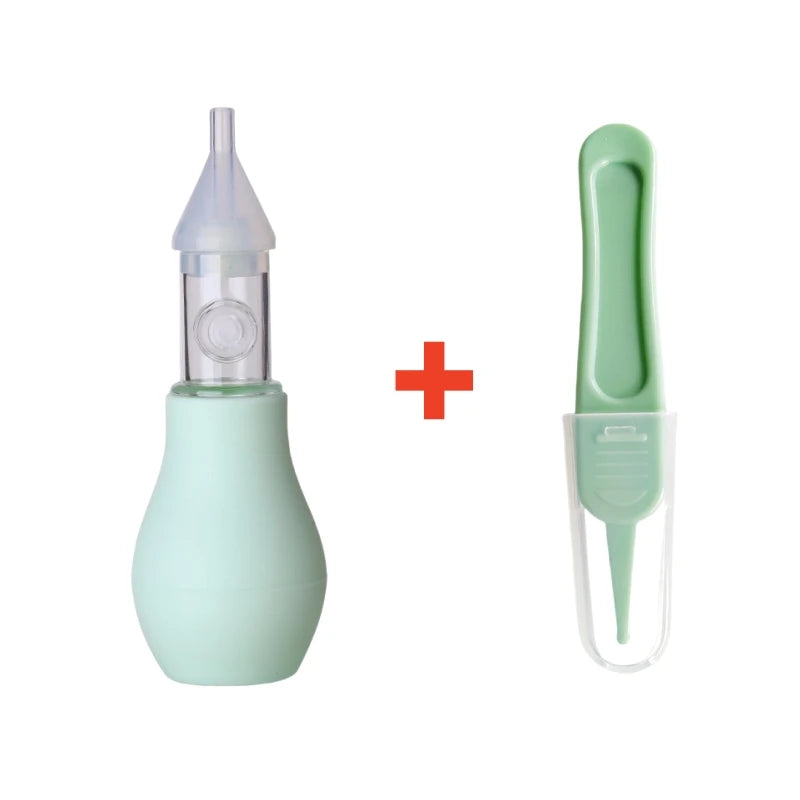 Aspirador Nasal de Silicona para Bebés – Limpiador Manual de Nariz para Lactantes y Niños Pequeños