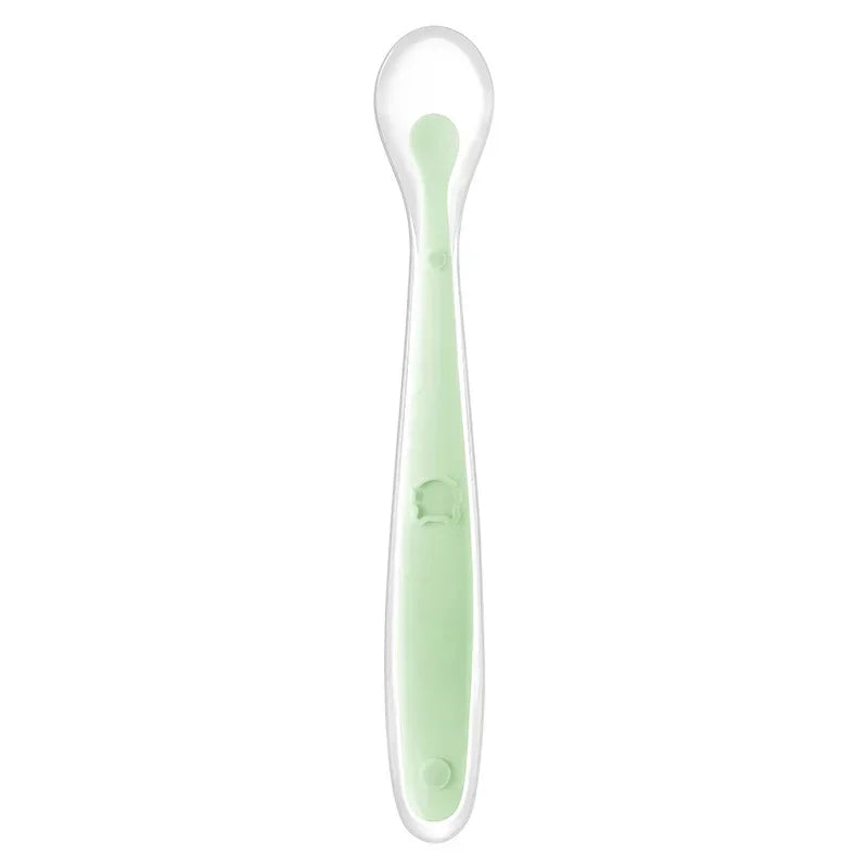 Soft Silicone Baby Feeding Spoon – Gentle Training Spoon for Infants, Toddlers & Baby-Led Weaning