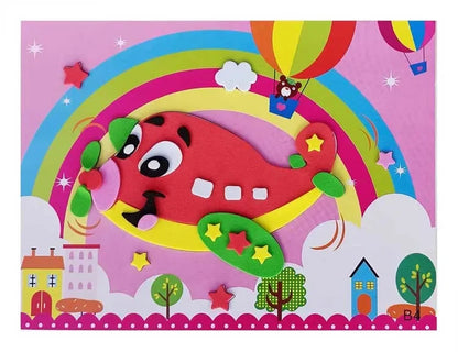 10/20PCS Pegatinas de Animales 3D de Goma EVA – Juego de Manualidades de Puzle de Dibujos Animados para Niños, Juguete Educativo Creativo, Regalo de Actividad Artística de Múltiples Diseños