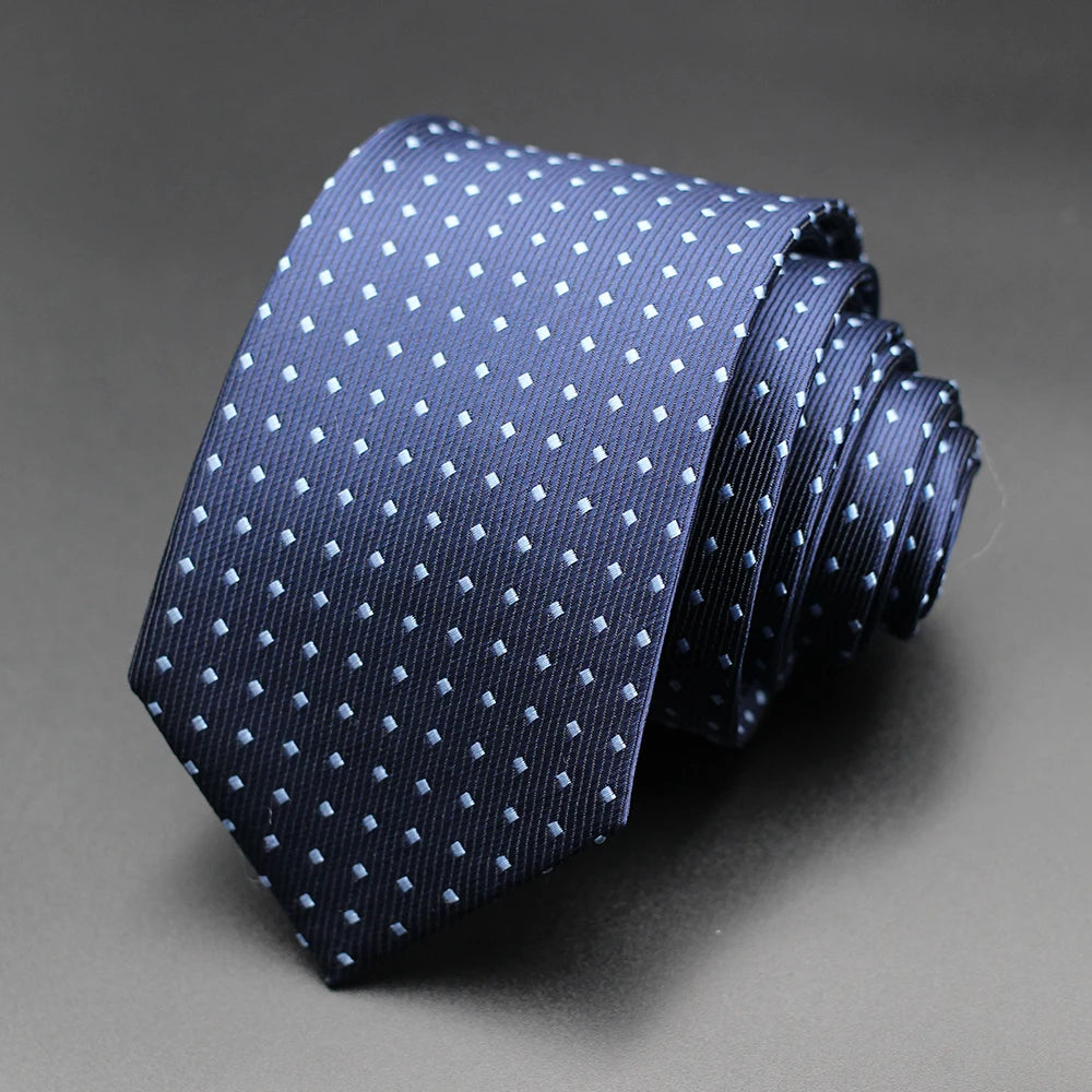 Corbata Floral de Puntos para Hombre – Corbata Casual de Moda Azul Roja Amarilla para Negocios, Bodas y Ocasiones Formales | Accesorio de Regalo