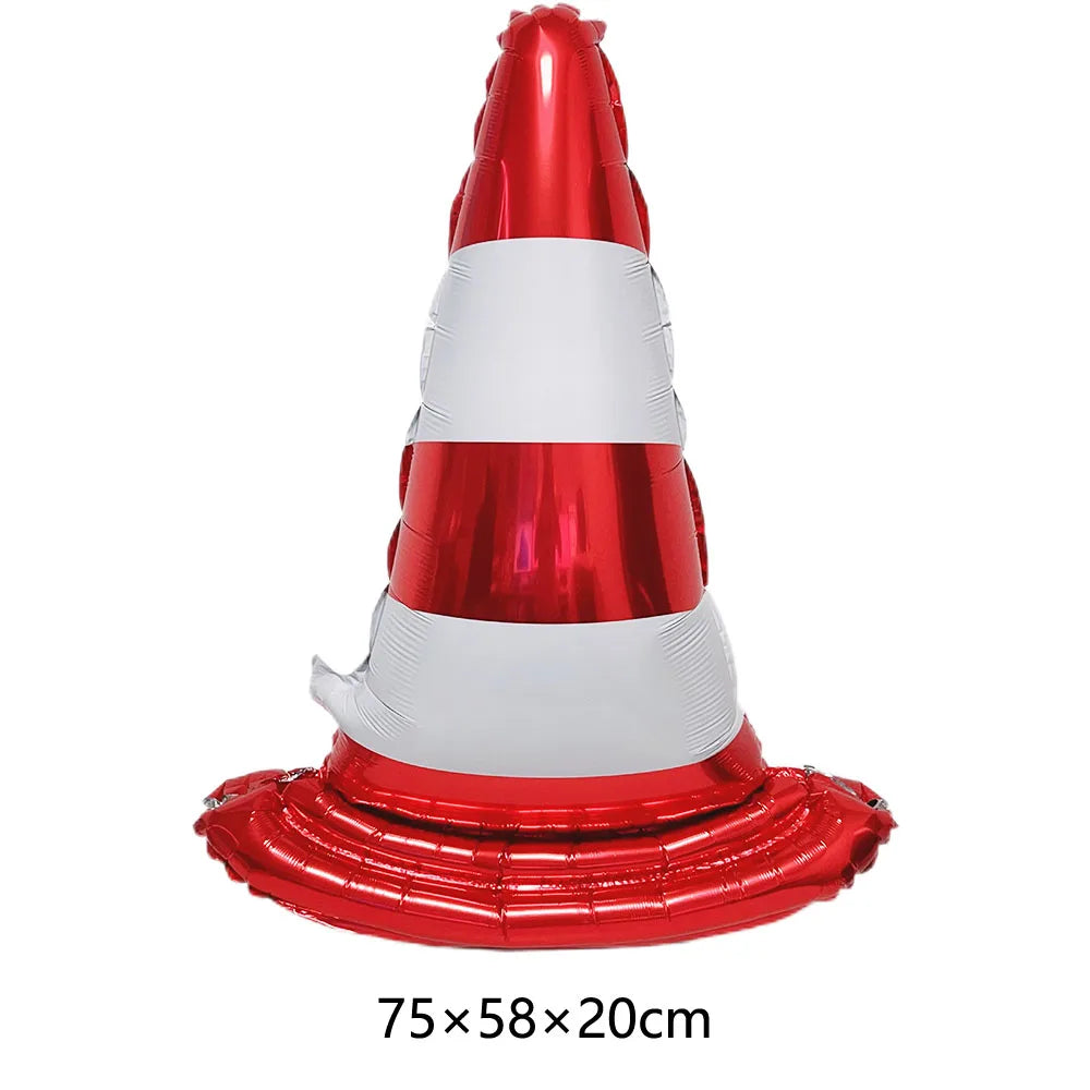 Racing Car Birthday Party Decorations – Race Car, Tire Wheel, Traffic Cone & Checkered Balloons for Kids' Racing-Themed Parties