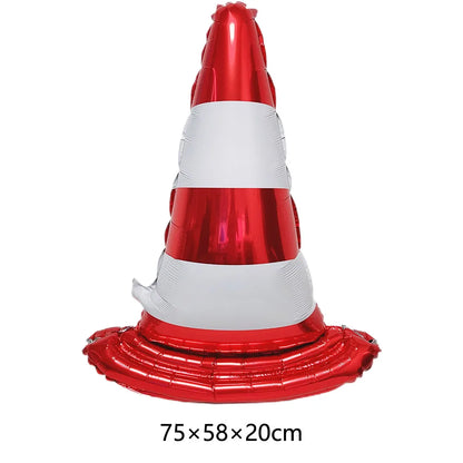 Racing Car Birthday Party Decorations – Race Car, Tire Wheel, Traffic Cone & Checkered Balloons for Kids' Racing-Themed Parties