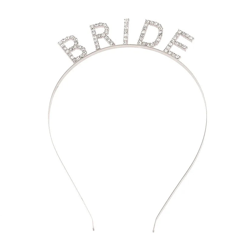 BRIDE Crystal Headband – Bridal Hair Accessory for Weddings, Bachelorette Parties & Bridesmaids
