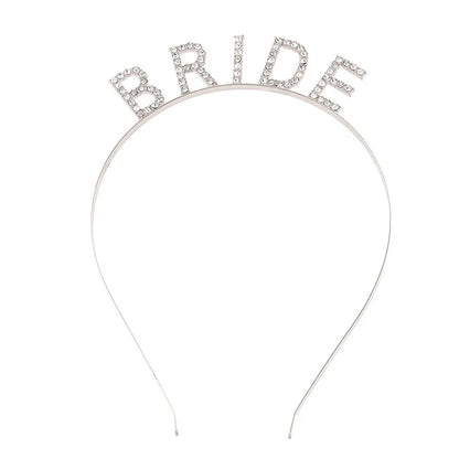BRIDE Crystal Headband – Bridal Hair Accessory for Weddings, Bachelorette Parties & Bridesmaids
