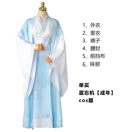 Wei Wuxian Inspired Cosplay Costume – Grandmaster of Demonic Cultivation Anime Roleplay Outfit for Men