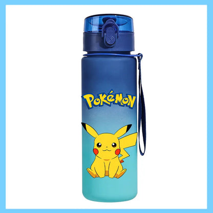 Pokémon 650ml Sports Water Bottle – Pikachu & Eevee Direct Drink Anti-Drip Cup