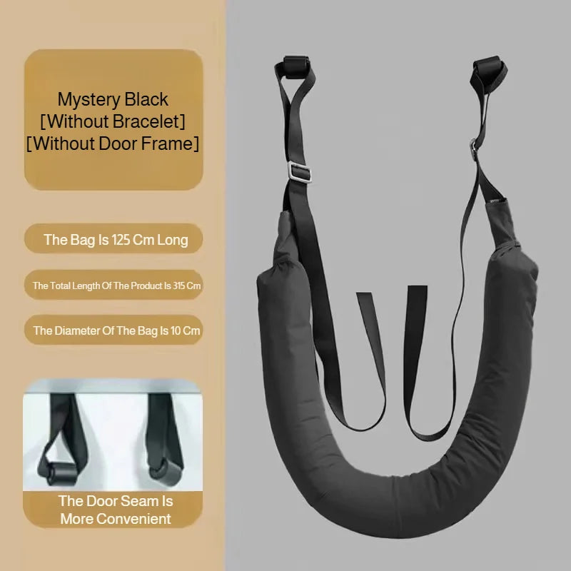 Cinturón de tracción lumbar – Cinturón de apoyo para estiramiento espinal doméstico para relajación de cintura, estiramiento de espalda y ejercicio de descompresión en barra horizontal