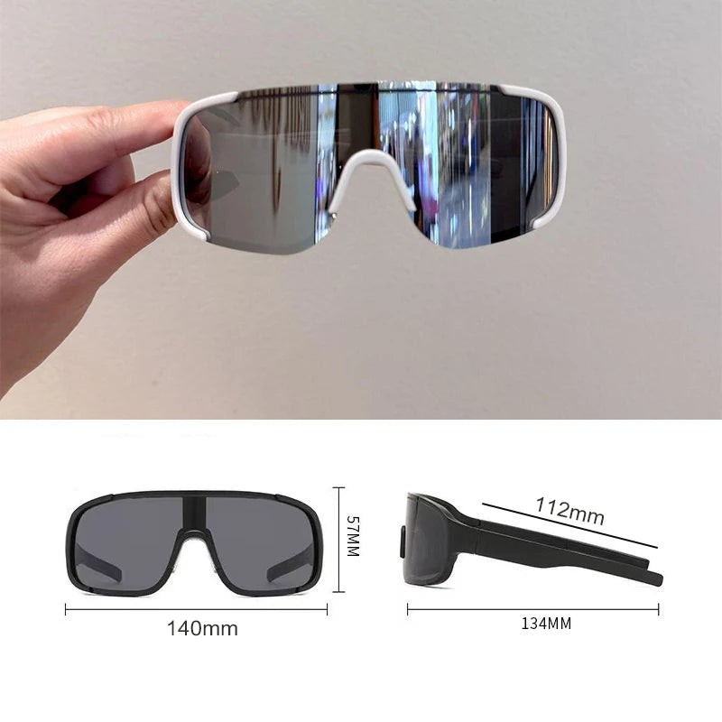 Kids' Colorful Lens Sunglasses – UV Protection Sports Eyewear for Boys & Girls, Trendy Outdoor Cycling Sun Shades