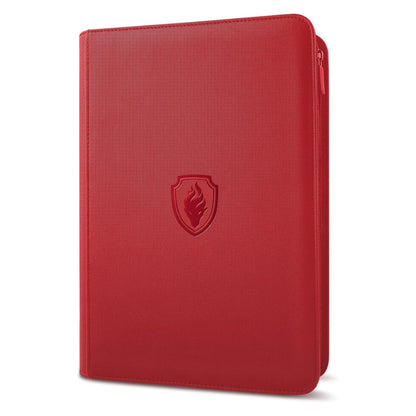 Carpeta con cremallera para cromos de 9 bolsillos | Álbum de cartas de carga lateral de 360 bolsillos con cubierta de cuero PU de primera calidad
