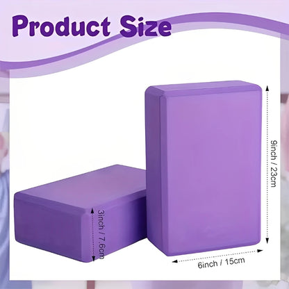 Yoga Foam Blocks – Pilates Training Bricks for Dance, Stretching, Body Shaping, Flexibility Exercises & Fitness Workouts