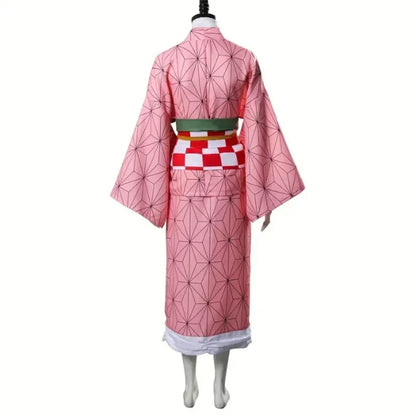 Kamado Nezuko Cosplay Costume – Japanese Anime Uniform Party & Carnival Outfit for Adults, Halloween Roleplay Costume