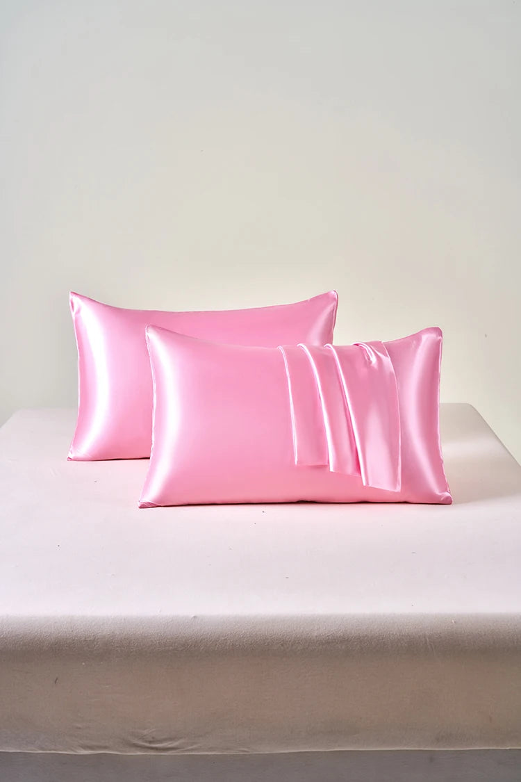 Satin Pillowcase Set of 2 – Soft Cooling Pillow Covers for Hair & Skin