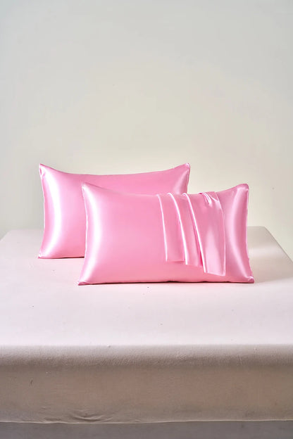 Satin Pillowcase Set of 2 – Soft Cooling Pillow Covers for Hair & Skin