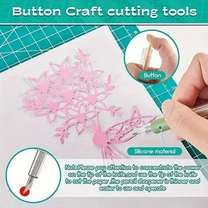 1 Couteau-stylo utilitaire – Outil de coupe de précision pour le papier, le scrapbooking, les projets de bricolage, les fournitures d'art, l'école et le bureau