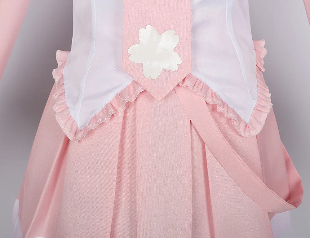 Pink Cosplay Costume Performance Suit – Miku Regular Version with Wig (Girls Spring Sakura Cherry Anime Outfit)