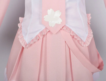 Pink Cosplay Costume Performance Suit – Miku Regular Version with Wig (Girls Spring Sakura Cherry Anime Outfit)