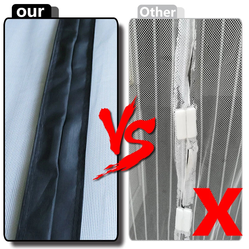 Magnetic Door Screen Mesh with Automatic Closure – Custom Size Mosquito & Insect Proof Door Curtain