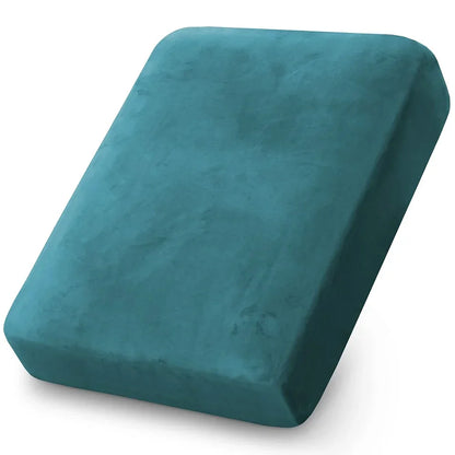 Velvet Sofa Cushion Cover – Plush Stretch Couch Slipcover Furniture Protector for Living Room