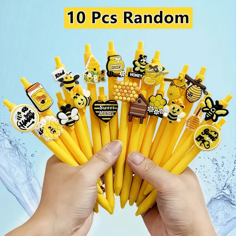 5/10/20PCS Bee Inspirational Pens – Motivational Neutral Ballpoint Pens for Employee Gifts, Bee Lovers & Thank You Gifts