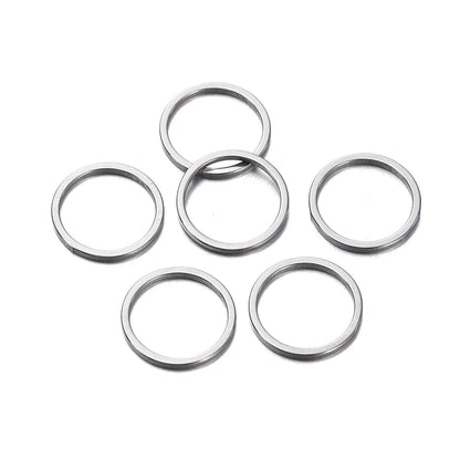 10 breloques géométriques creuses en acier inoxydable pour bijoux – Connecteurs de pendentif pour boucles d'oreilles, colliers et fabrication de bijoux