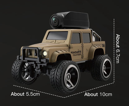 1:64 Mini RC Car with Camera – 2.4G Remote Control Racing Stunt Car with WiFi App Control for Kids