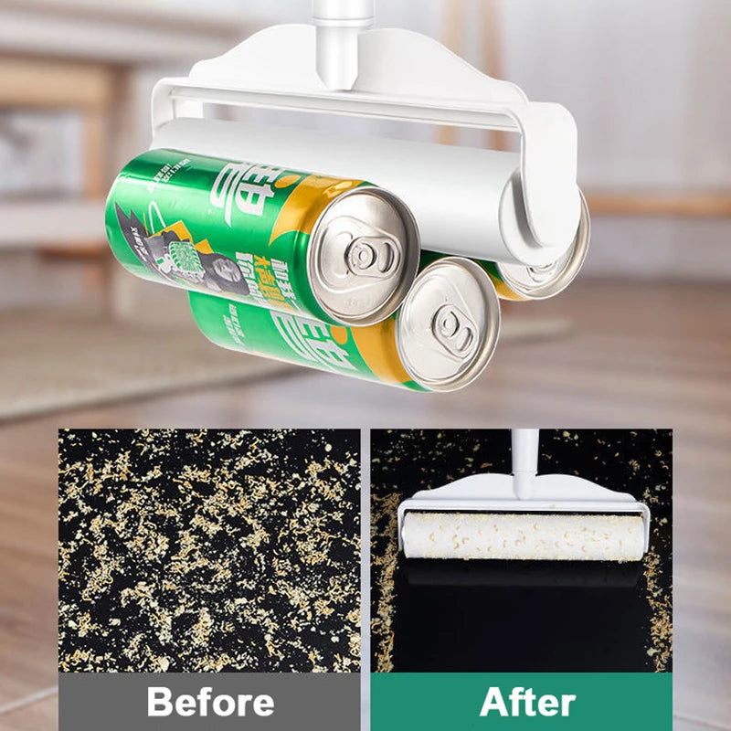 Long Handle Lint Roller – Retractable Pet Hair & Dust Remover for Clothes, Furniture, Bedding & Upholstery