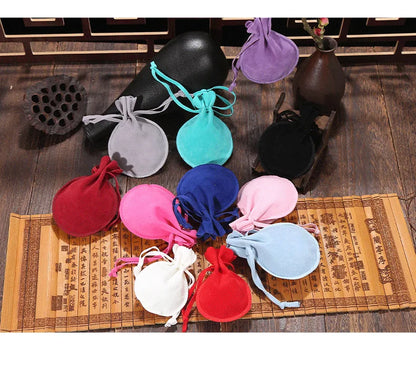 10PCS Velvet Drawstring Jewelry Pouches for Rings, Earrings, Gifts, Candy & Retail Packaging