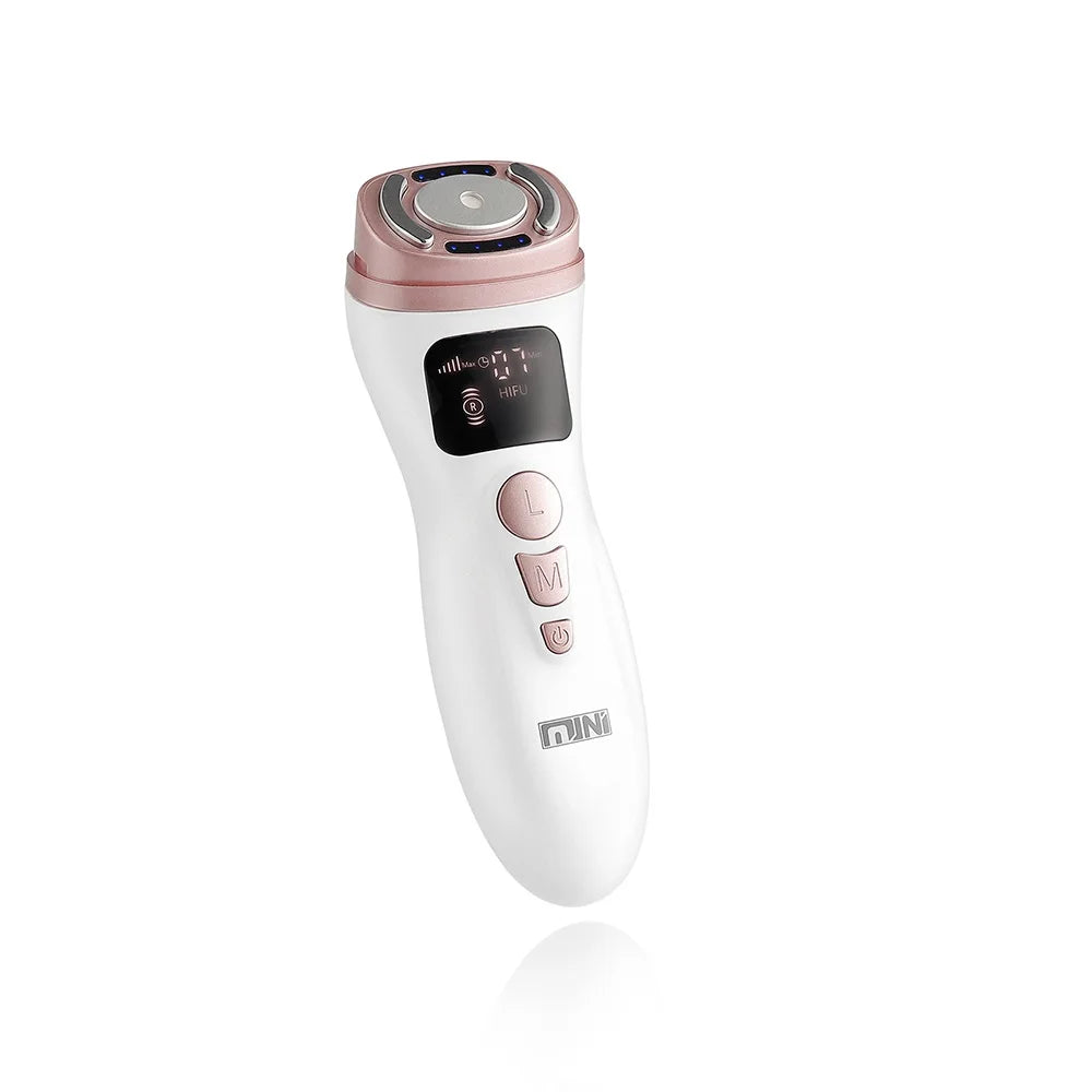 Mini HIFU Facial Lifting Device – Ultrasonic RF EMS Skin Tightening & Anti-Wrinkle Massager for Home Use